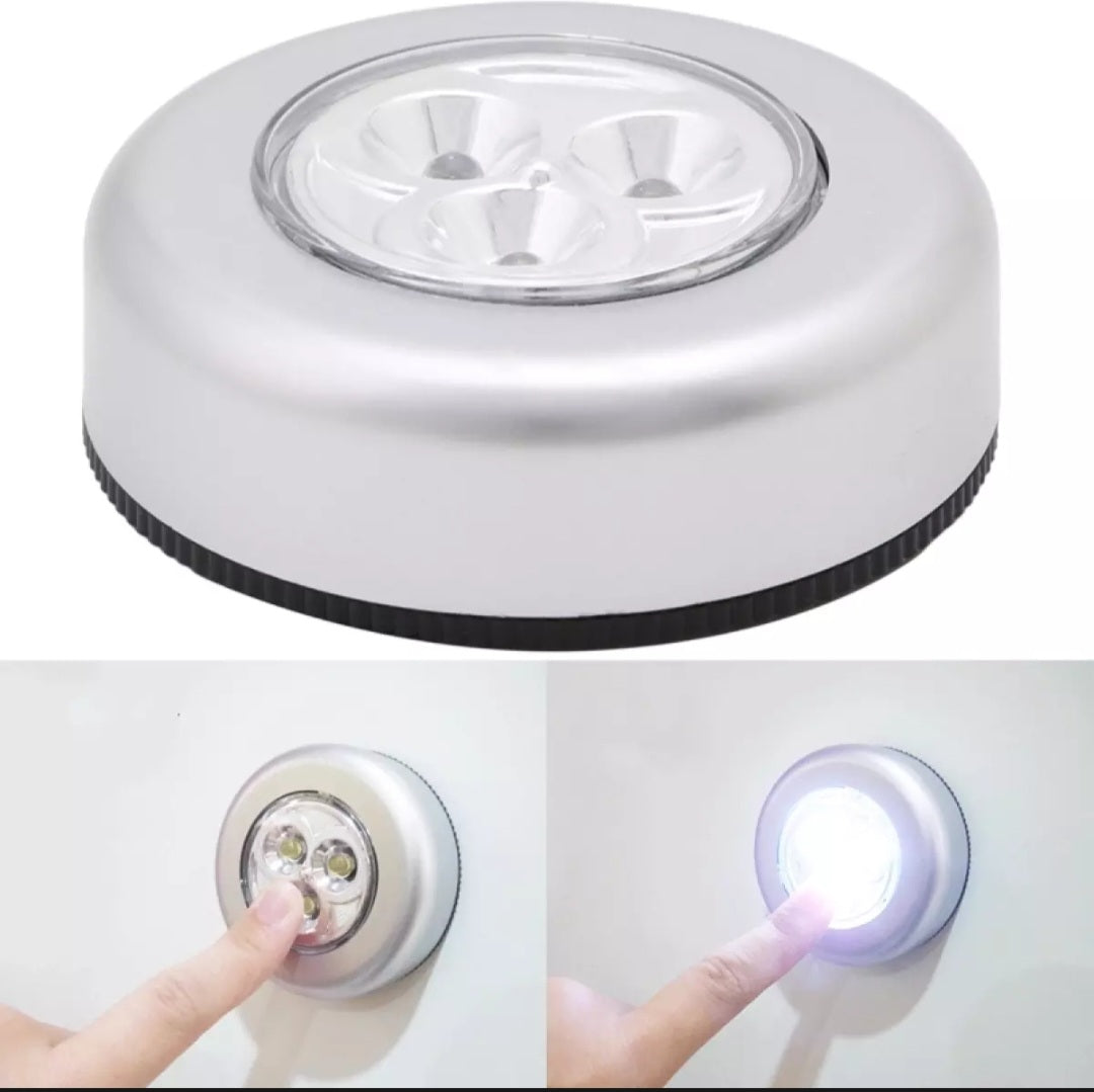 Led Tap Light, Stick On Push Button