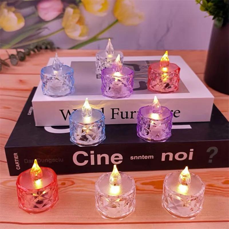 Pack Of 12 Warm White Flameless Led Tealight Candle